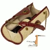 Wine Carry Bags Picnic At Ascot Wine Carrier & Purse - Straw/Brown