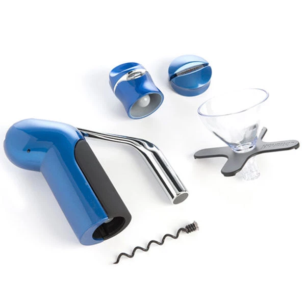 Lever Model Corkscrews Metrokane Houdini 5-Piece Gift Set - Metallic Blue 1 Lever Model Corkscrews Metrokane Houdini 5-Piece Gift Set - Metallic Blue