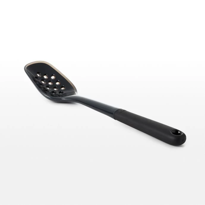 OXO Good Grips Silicone Slotted Spoon In Black Cook With OXO 3 OXO Good Grips Silicone Slotted Spoon In Black Cook With OXO