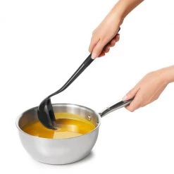 OXO Good Grips Silicone Ladle In Black Cook With OXO 6 OXO Good Grips Silicone Ladle In Black Cook With OXO