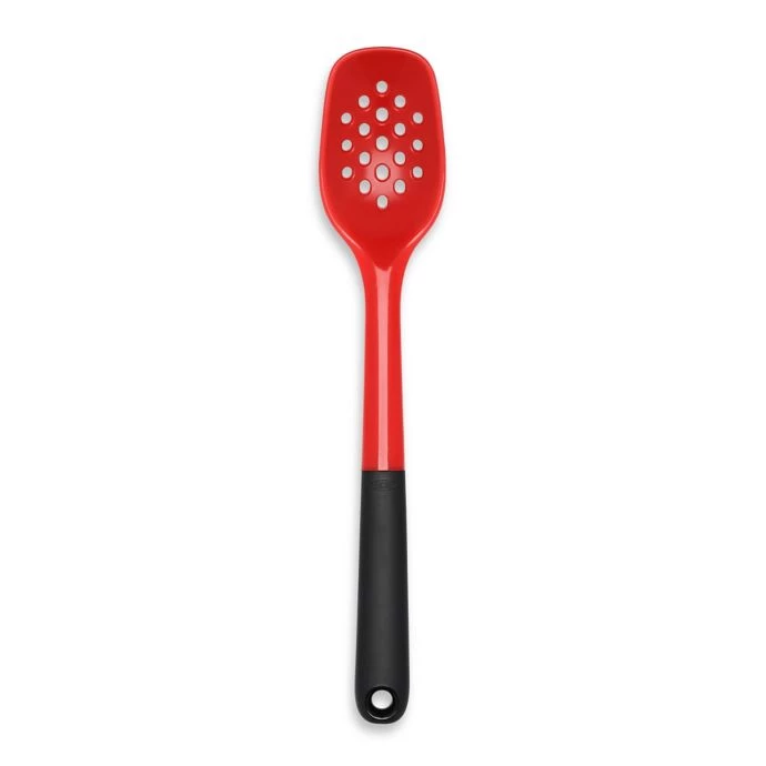 OXO Good Grips Silicone Slotted Spoon In Red 1 OXO Good Grips Silicone Slotted Spoon In Red