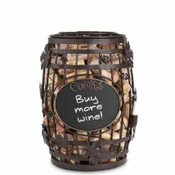 Epic Products Chalkboard Wine Barrel Cork Cage Cork Presentation