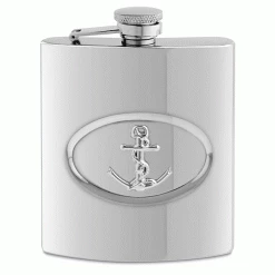 Epic Products Anchor Stainless Steel Flask-8 Oz. Flasks