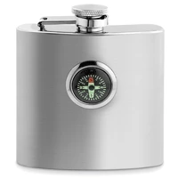 Epic Products Flasks Compass Stainless Steel Flask- 6 Oz.
