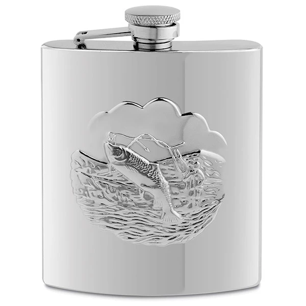 Epic Products Fishing Stainless Steel Flask- 8 Oz. Flasks 1 Epic Products Fishing Stainless Steel Flask- 8 Oz. Flasks