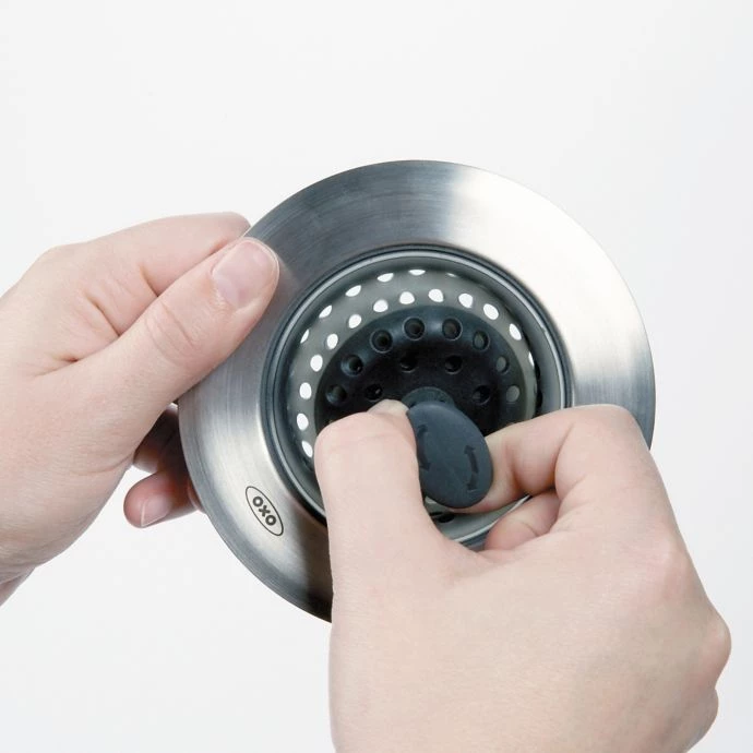 OXO Good Grips Silicone Sink Strainer With Stopper Clean With OXO 2 OXO Good Grips Silicone Sink Strainer With Stopper Clean With OXO