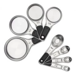 OXO 8-Piece Stainless Steel Measuring Cup/Spoon Set Cook With OXO