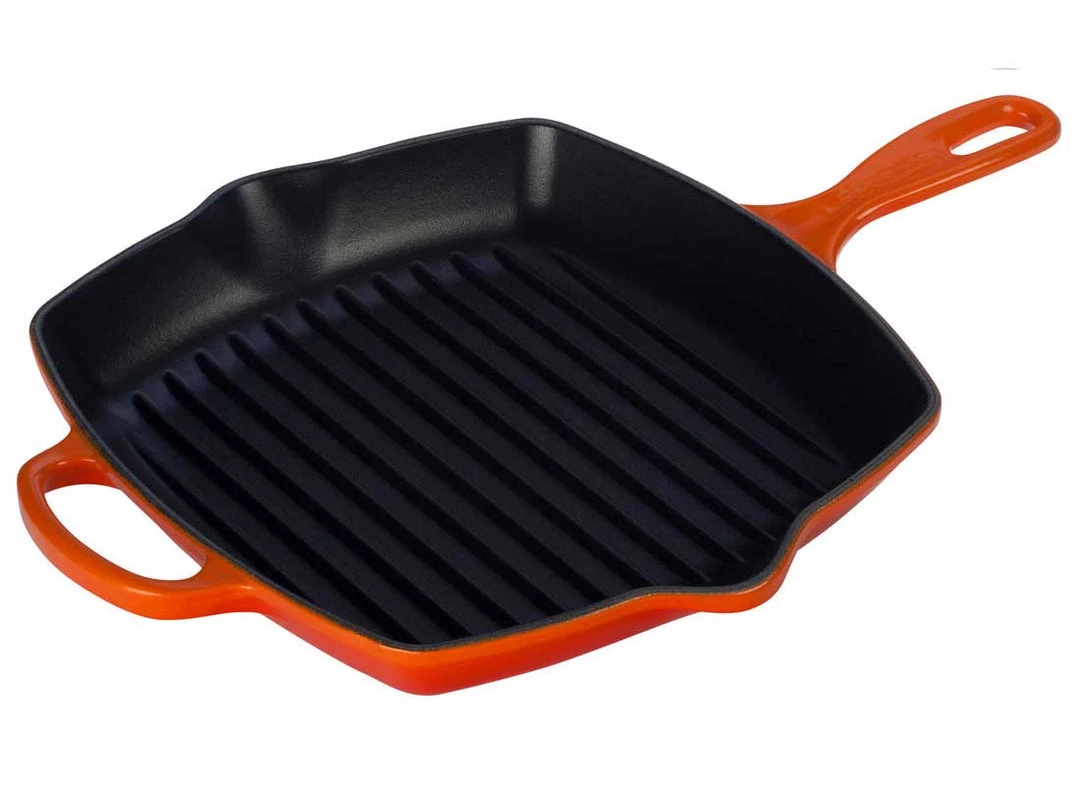 Le Creuset Skillets & Frypans Le Creuset 10.25" Enameled Cast Iron Signature Square Skillet 2 Le Creuset Skillets & Frypans Le Creuset 10.25" Enameled Cast Iron Signature Square Skillet