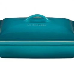 Le Creuset 4 Quart Heritage Covered Rectangular Stoneware Casserole Le Creuset Bakeware