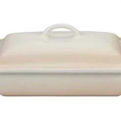 Le Creuset 4 Quart Heritage Covered Rectangular Stoneware Casserole Le Creuset Bakeware