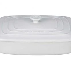 Le Creuset 3.5 Quart Covered Rectangular Stoneware Casserole