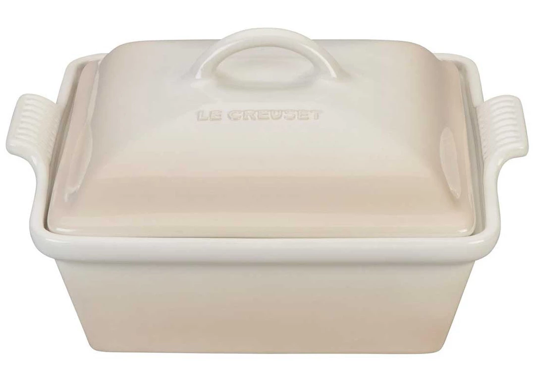 Le Creuset 2.5 Quart Heritage Covered Square Stoneware Casserole 7 Le Creuset 2.5 Quart Heritage Covered Square Stoneware Casserole