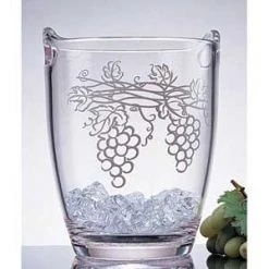 Other Acrylic Wine Bucket With Grape Cluster Design Champagne Buckets/Wine Chillers