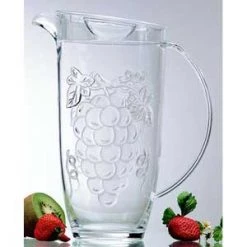 Other Champagne Buckets/Wine Chillers Acrylic Embossed Grape Pitcher