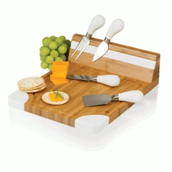Picnic Time Artisan Cutting Board- White Cheese/Cutting Boards