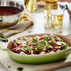 Le Creuset Bakeware Le Creuset 1.7 Quart Heritage Stoneware Oval Au Gratin Dish