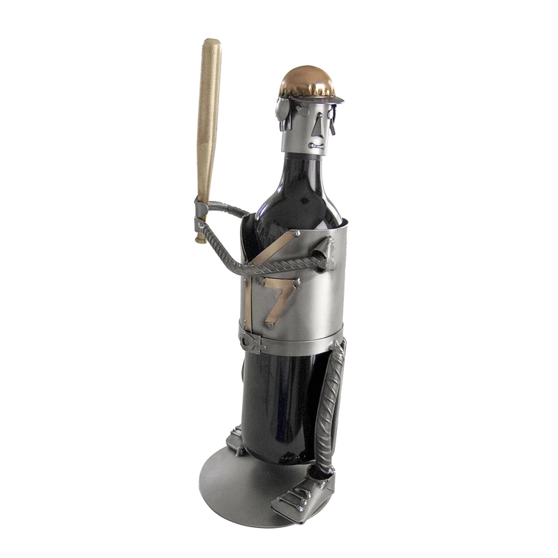 H&K Sculpture H&K Baseball Wine Caddy 1 H&K Sculpture H&K Baseball Wine Caddy