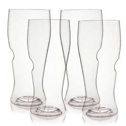 Acrylic Glassware Govino Top Rack Series Shatterproof Beer Glasses, Dishwasher Safe, Set Of 4
