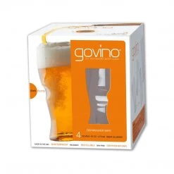 Acrylic Glassware Govino Top Rack Series Shatterproof Beer Glasses, Dishwasher Safe, Set Of 4
