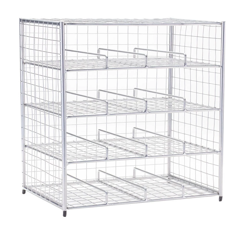 Oenophilia Chrome 16 Bottle Wire Bin 3 Oenophilia Chrome 16 Bottle Wire Bin