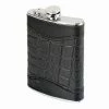 Flasks Oenophilia Black Alligator Flask - 8 Oz