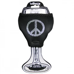 Wine Woozie Woozie Bling Peace Sign Wine Glass Accessories