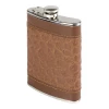 Flasks Oenophilia Brown Ostrich Flask - 8 Oz