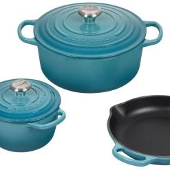 Le Creuset Dutch Ovens Le Creuset 5 Piece Enameled Cast Iron Signature Set