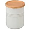Le Creuset Wine & Kitchen Tools Le Creuset 2.5 Quart Stoneware Storage Canister W/Wood Lid