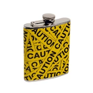 Wild Eye Designs Flasks "Caution" 6 Oz. Flask