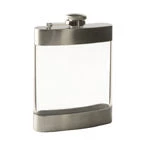 True Fabrications Clear Flask - 6 Oz