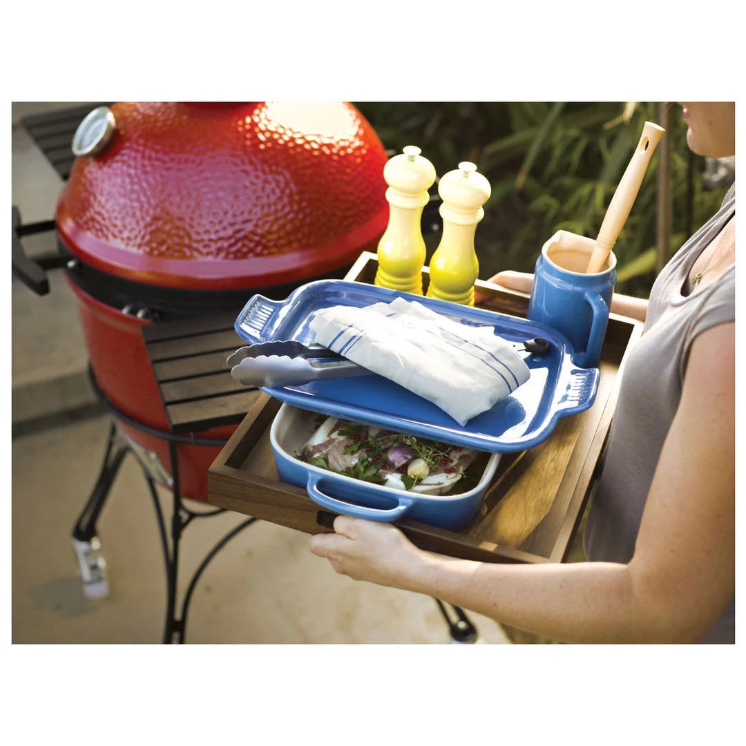 Le Creuset Bakeware Le Creuset 2.75 Quart Heritage Stoneware Rectangular Casserole With Platter Lid 8 Le Creuset Bakeware Le Creuset 2.75 Quart Heritage Stoneware Rectangular Casserole With Platter Lid