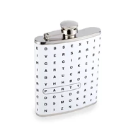 Wild Eye Designs Crossword 6 Oz. Flask