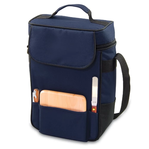 Picnic Plus Picnic Time Duet - Navy Wine Carry Bags 1 Picnic Plus Picnic Time Duet - Navy Wine Carry Bags