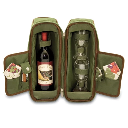 Picnic Plus Picnic Time Estate - Pine Green Wine Carry Bags 1 Picnic Plus Picnic Time Estate - Pine Green Wine Carry Bags