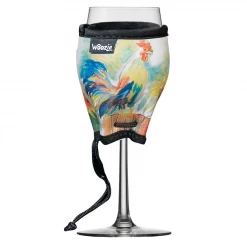 Wine Woozie Wine Glass Accessories Woozie Signature Drake, Garden Rooster