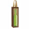 Oenophilia Green Bottle Jute Bag Wine Carry Bags