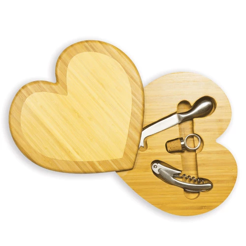 Cheese/Cutting Boards Picnic Time Heart Cutting Board 3 Cheese/Cutting Boards Picnic Time Heart Cutting Board