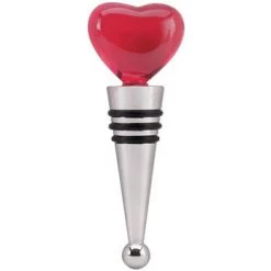 Epic Products Wine Bottle Stoppers Red Heart Bottle Stopper