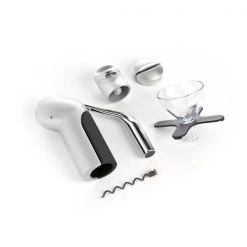 Metrokane Houdini 5-Piece Gift Set - Silver Lever Model Corkscrews