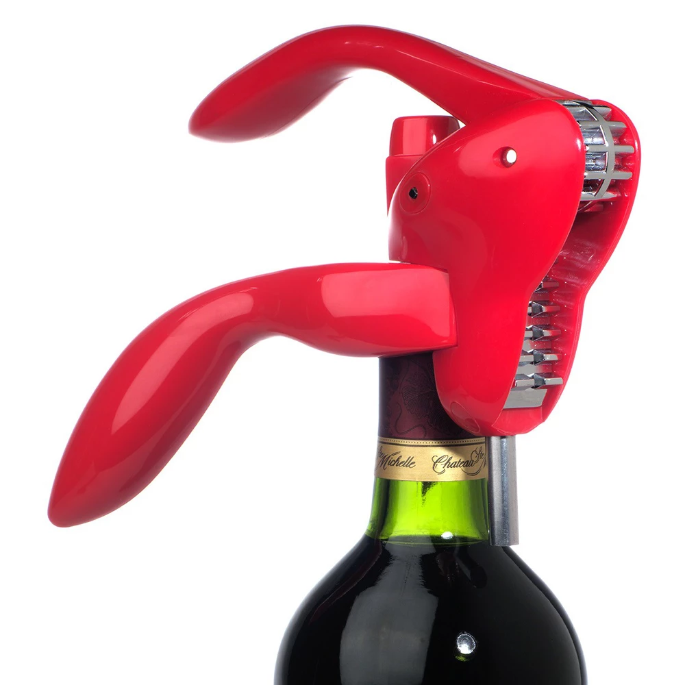 Lever Model Corkscrews Metrokane Houdini Corkscrew - Red 1 Lever Model Corkscrews Metrokane Houdini Corkscrew - Red