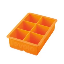 Tovolo King Cube Ice Tray-Orange Peel Champagne Buckets/Wine Chillers