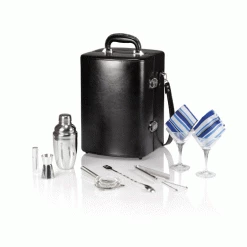 Picnic Time Manhattan 2 Bottle Cocktail Case-Black