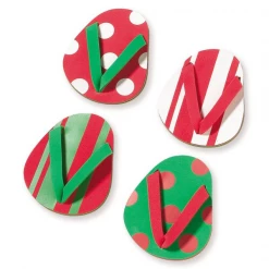 CorkPops Merry Flip Flop Coasters - Set Of 4