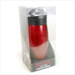 Cocktail Shakers Metrokane Red Houdini Flip-Top Cocktail Shaker
