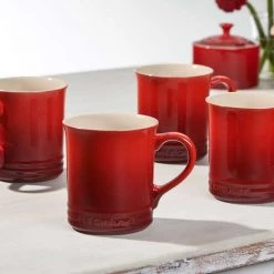 Le Creuset Coffee & Tea Le Creuset 14 Ounce Stoneware Mugs - Set Of 4