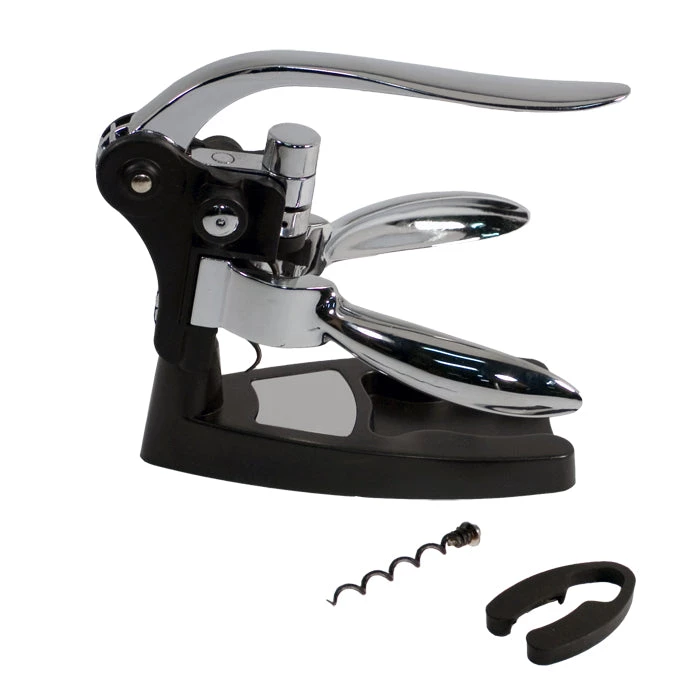 Lever Model Corkscrews Pampered Grape Wizard Corkscrew - Chrome 1 Lever Model Corkscrews Pampered Grape Wizard Corkscrew - Chrome