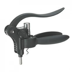 Lever Model Corkscrews Pampered Grape Wizard Corkscrew - Black
