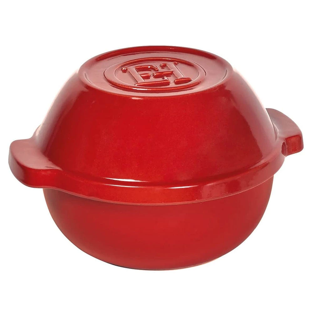 Emile Henry Bread/Potato Pot - Burgundy 1 Emile Henry Bread/Potato Pot - Burgundy