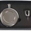 Other Flasks Round Pocket Stainless Steel Flask Set - 4.5 Oz